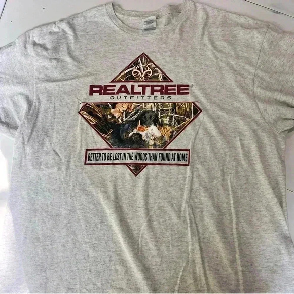 Y2k Real tree vintage graphic light‎ to med weight cotton mens XL short sleeve - Picture 4 of 4